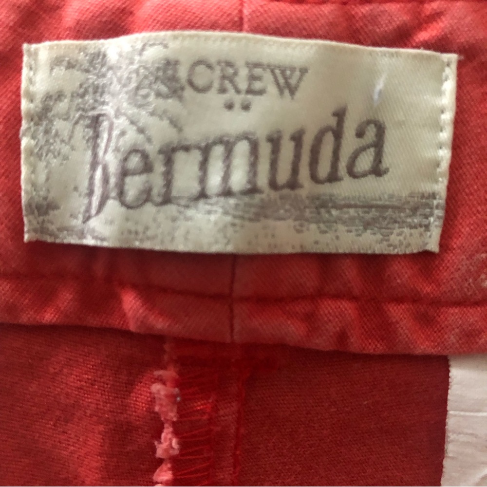 J CREW Frankie 9” Dusty Red Bermuda Chino Shorts - Picture 2 of 11